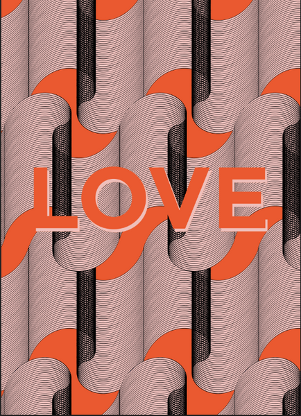 LOVE Art Print - Orange | The Love Collection