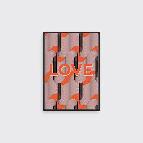 LOVE Art Print - Orange | The Love Collection