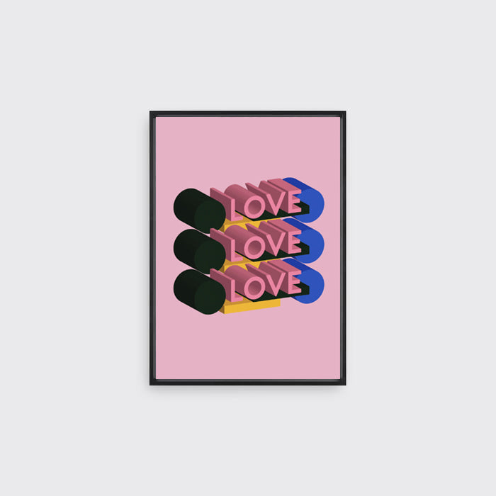 LOVE LOVE LOVE Print | The Love Collection
