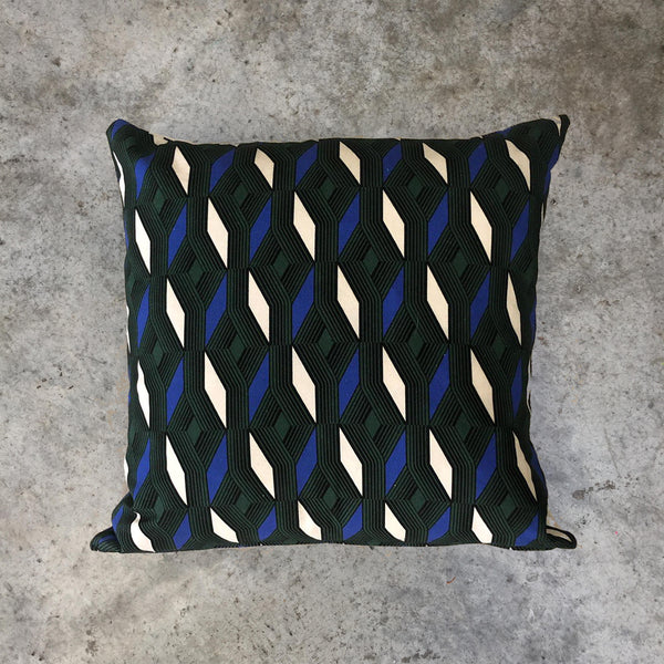 1979 Print - Cushion | blue / white / black